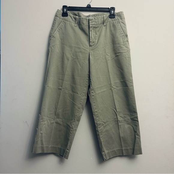 Caribbean Joe Pants - Caribbean Joe Wide Leg Pants Women Size 8 Green Sage